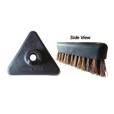 Accessory: One Medium TRIANGLE brush, approx. 3 wide with HORSE HAIR  bristles